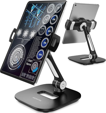 AboveTEK Tablet Stand Holder, Stylish Aluminum iPad Stands, Foldable 360° by AboveTEK