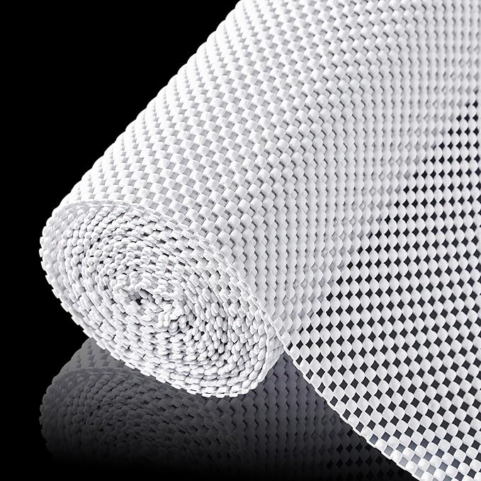 Shelf Liner for Kitchen Cabinet, Drawer Liners Non Slip Non Adhesive Thick Mat by ALIUNI
