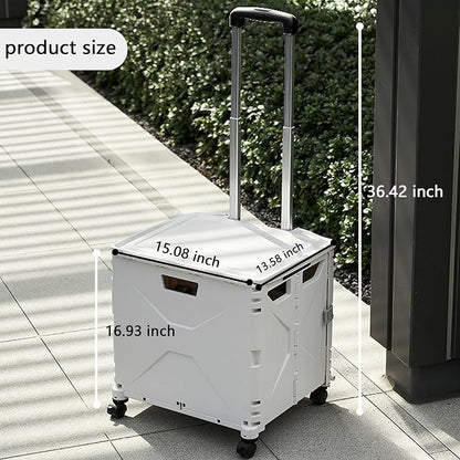 Collapsible Rolling Crate on Wheels - Image 2