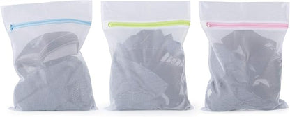 Mesh Laundry Bags 6-Pack Medium 16 x 12 Inch Laundry Wash Bag Colorful Zipper - Image 3