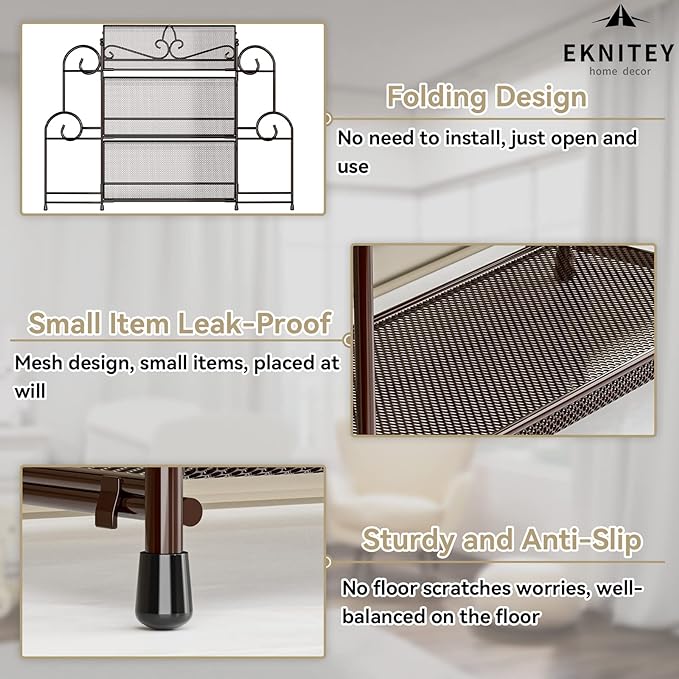 EKNITEY Bathroom Organizer Shelf Countertop - Image 5