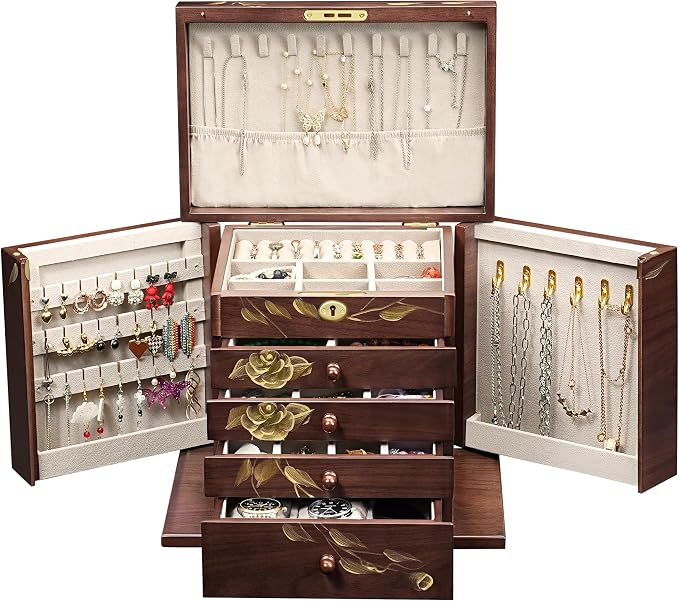 Hand-Painted Wooden Jewelry Boxes - Image 8