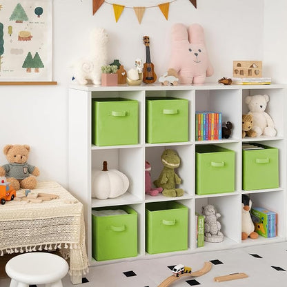 GRANNY SAYS Cube Storage Bins, 11 Inch 6-Pack Cube Organizers, Light Green | - Image 2