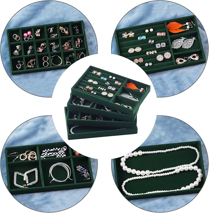 Set of 8 Stackable Jewelry Organizer Stackable Trays - Image 6