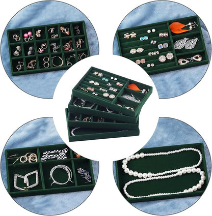 Set of 8 Stackable Jewelry Organizer Stackable Trays - Image 6