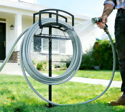 Garden Hose Holder with Storage Basket - Image 5