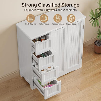 Gizoon Storage Cabinet, Adjustable Shelf, Modern Floor Cabinet - Image 4