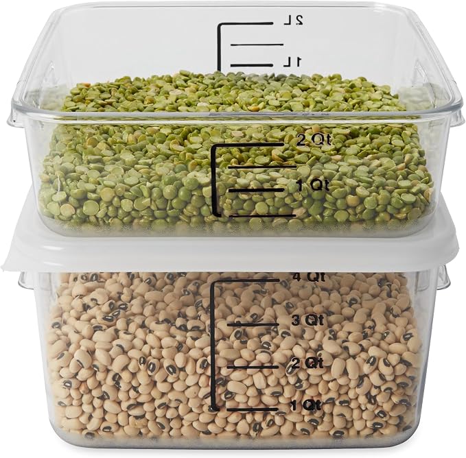 Rubbermaid Commercial Products, Space Saving Square Food Storage Container - Image 2