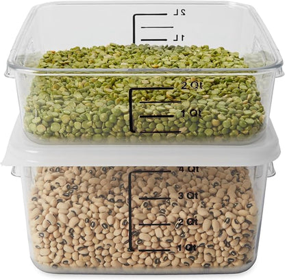 Rubbermaid Commercial Products, Space Saving Square Food Storage Container - Image 2