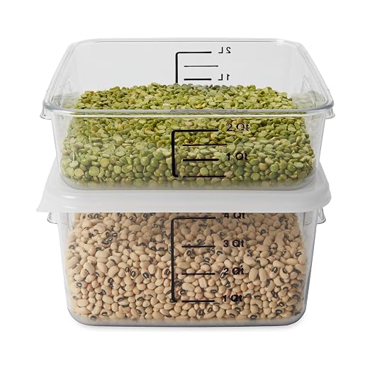 Rubbermaid Commercial Products, Space Saving Square Food Storage Container - Image 4