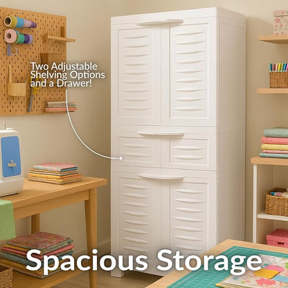 Sunnydaze 57" Garage Storage Cabinet - Image 4