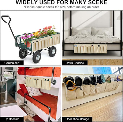RV Shoe Pockets 10 Pockets Heavy Hanging Bedside Storage Organizer - Image 5