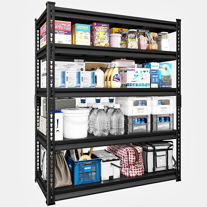 48" W Garage Storage Shelves Heavy Duty, 3000LBS Loads Adjustable Garage by SDXYSTCE