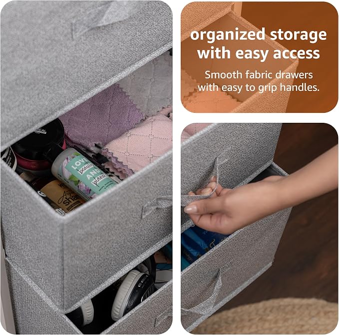 Amazon Basics Fabric 4-Drawer Storage Organizer Unit - Image 4