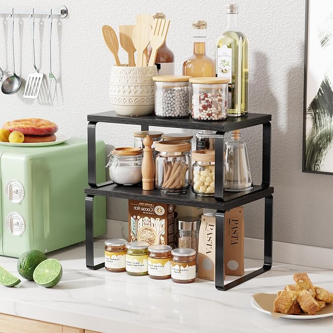 Simple Trending Cabinet Organizer Shelf, Expandable Spice Rack Kitchen Storage - Image 8