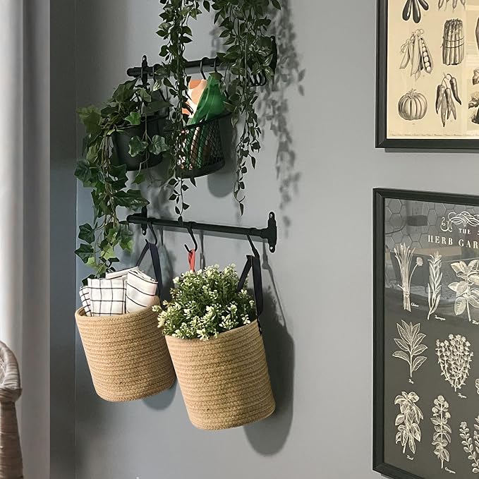 2 Pack Hanging Basket, Small Wall Baskets - Image 3