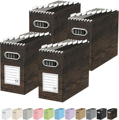 Portable Collapsible Cardboard File Box by Oterri
