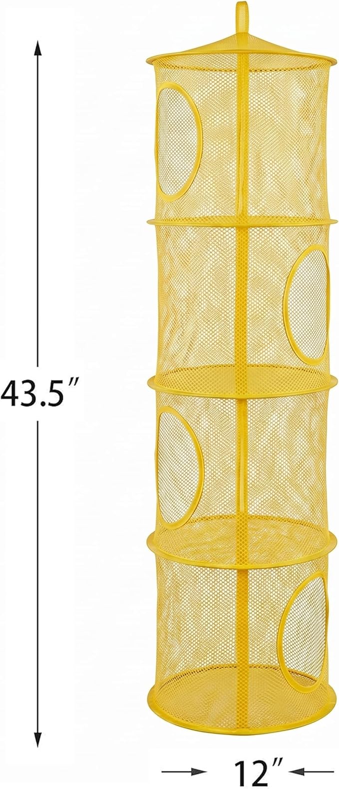 Hanging Stuffed Animal Storage Hammock Net 4 Tiers, Holds Plushies, Foldable - Image 2