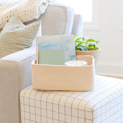 NaturalCozy 13.5”x8.5”x5.5” Storage Baskets - Image 7