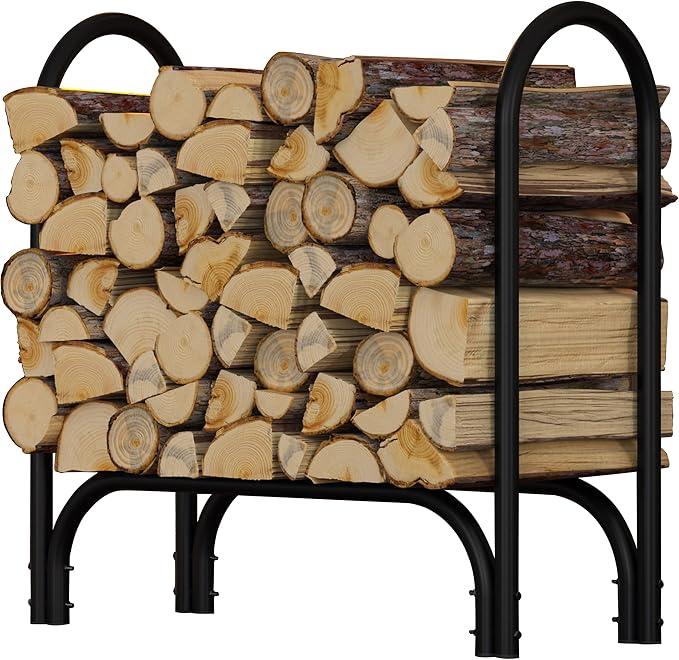 Fire Beauty Firewood Rack Log Holder, Log Storage Holder, Storage Rack by FireBeauty