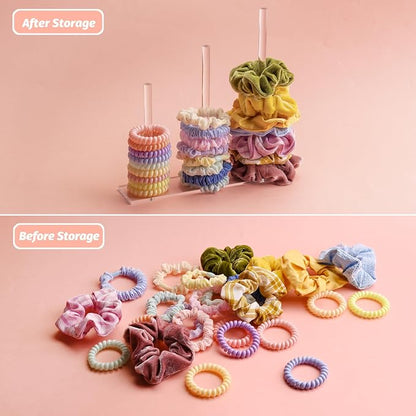 SMUK 3-Tiers Acrylic Scrunchie Holder Stand - Image 2