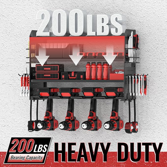 Power Tool Organizer Wall Mount, Metal Power Tool Storage Rack - Image 5