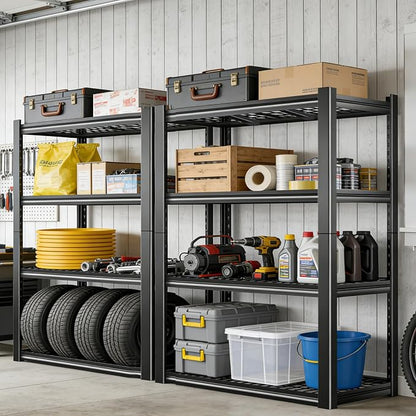 40W Garage Storage Shelves, 2200LBS Metal Storage Shelves, Adjustable Heavy - Image 3