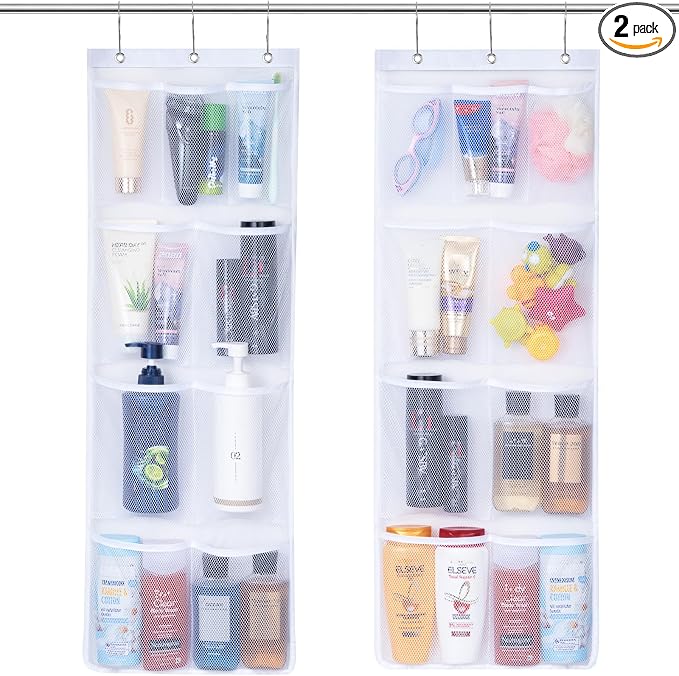 Lifewit Cruise Essentials Shower Caddy Must-Have, 9 Pockets Hanging Bathroom by Lifewit