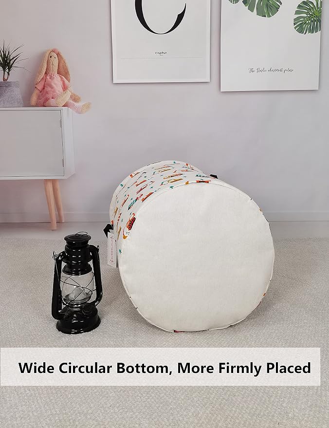 QUEENLALA Large Storage Basket, Laundry Hamper/Bathroom/Home Decor/Collapsible - Image 5