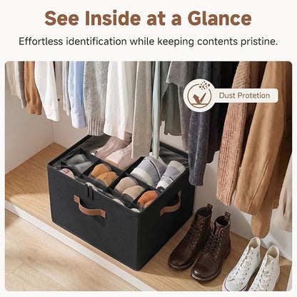 StorageWorks Shoe Organizer for Closet, Foldable Shoe Storage Box - Image 4
