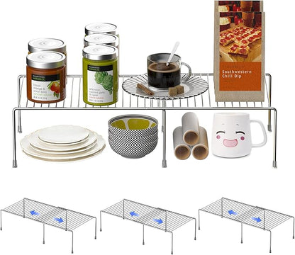 Redrubbit Cabinet Storage Shelf Rack, Expandable Metal Rustproof Kitchen by Redrubbit
