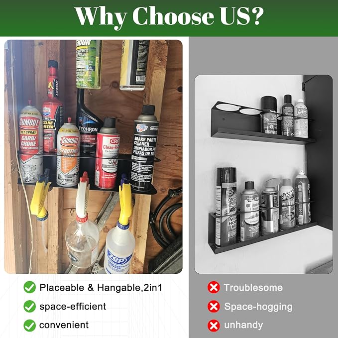 Spray Bottle Holder, Spray Bottle Holder Wall Mount Space-Saving Cold-Rolled - Image 4