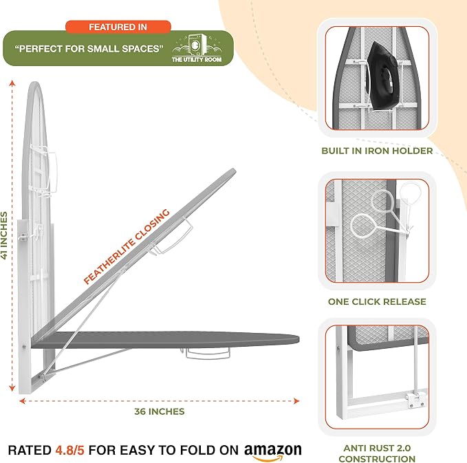 Xabitat Wall Mounted Ironing Board - Image 4