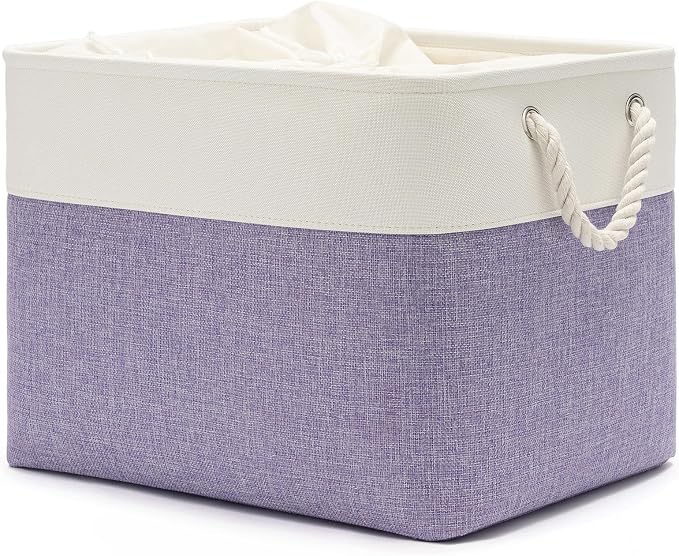 16x12x12 In Foldable Fabric Large Storage Bins by VQRTEXAStorageBasket
