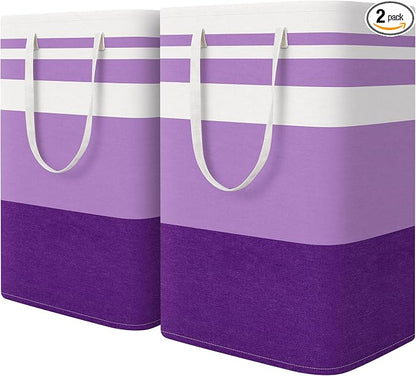 HomeHacks 2 Pack Large Laundry Baskets, Waterproof, Freestanding Laundry Hampers by HomeHacks