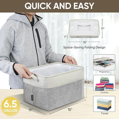 BALEINE 1 Pack Fabric Storage Bins - Image 6