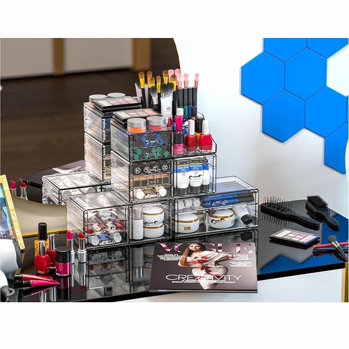 Acrylic Clear Make up Organizers And Storage - Image 8