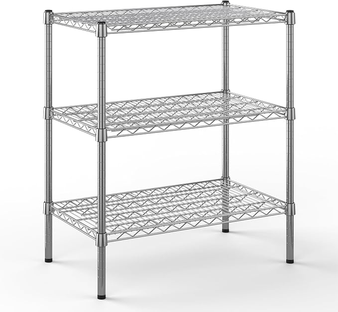 18" Deep x 30" Wide x 34" Height Wire Shelving Kit | 3-Tier | NSF Commercial by Regal+Altair