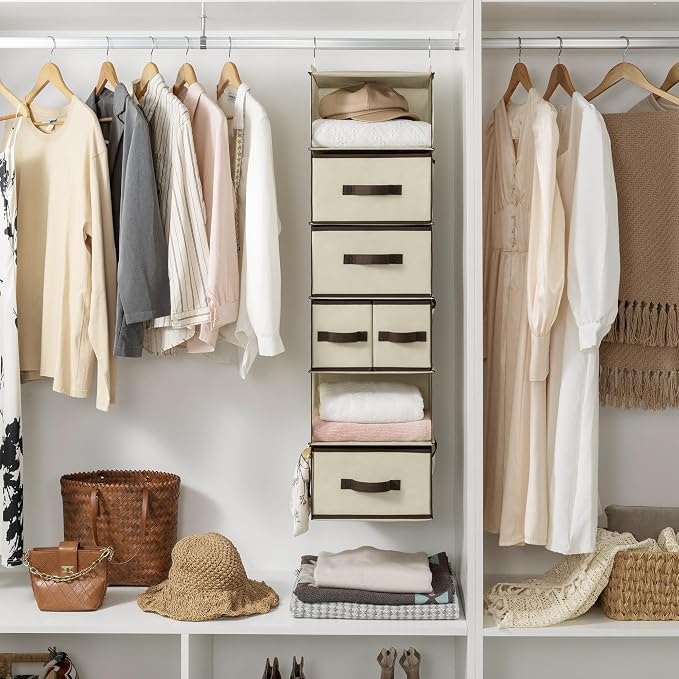 GRANNY SAYS Hanging Closet Organizers and Storage 6 Shelves, Closet Hanging - Image 2