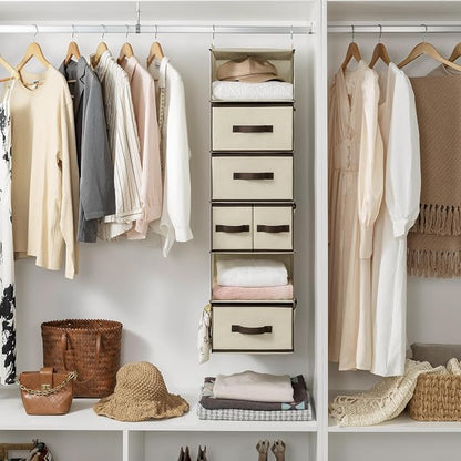 GRANNY SAYS Hanging Closet Organizers and Storage 6 Shelves, Closet Hanging - Image 2