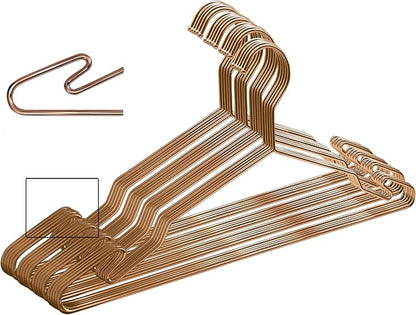 Rose Gold Metal Hangers, Heavy Duty Clothes Hangers by MLMDLux