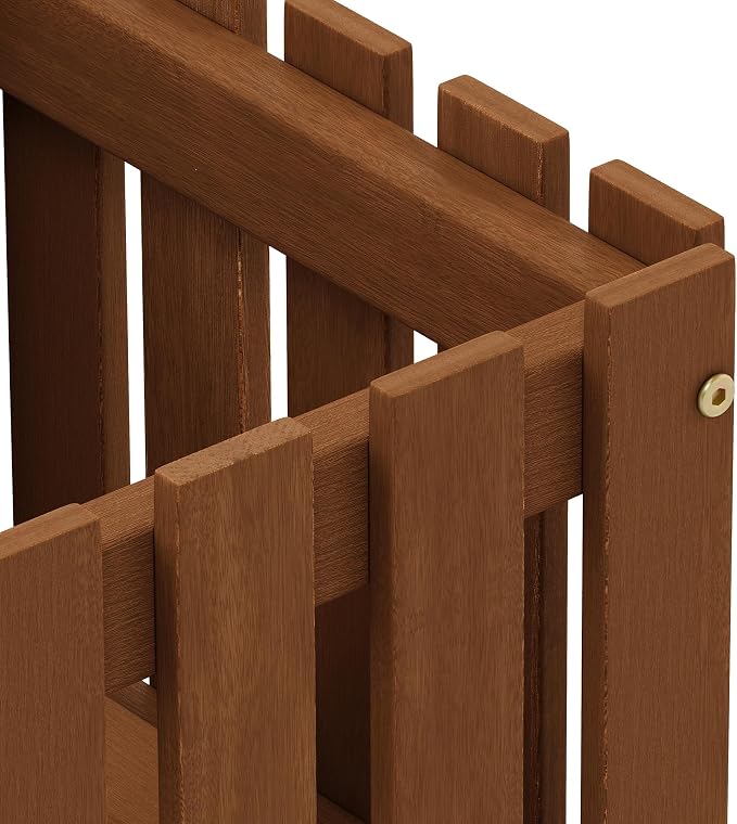 Furinno TIOMAN Planter Box, Hardwood Slat Style Flower Box, Rectangular Garden - Image 8