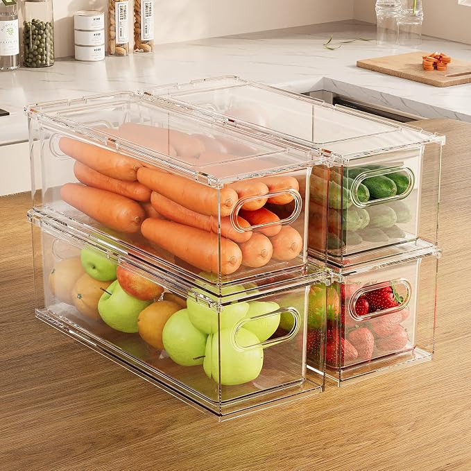 Refrigerator Organizer Bins by GREENBY