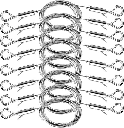8PCS Adjustable Picture Hanging Wire Kit, Mirror Hanging Kit, 6.6FT Heavy Duty by Unknown