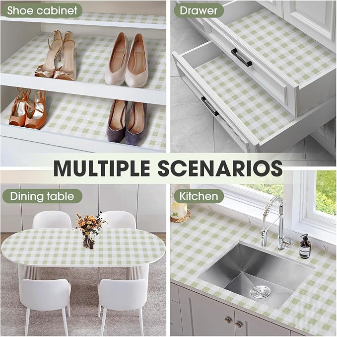 Drawer and Shelf Liner, Non-Slip Kitchen Cabinet Liners Non-Adhesive Thick - Image 9