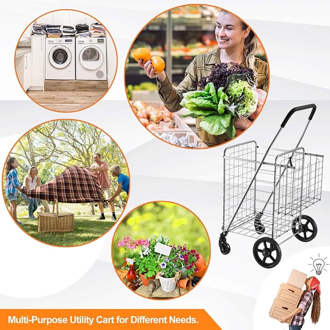 Wellmax Foldable Shopping Cart - Image 6