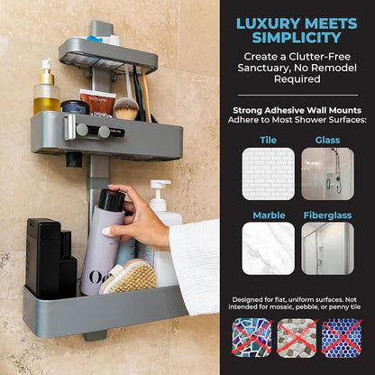 Rust Resistant Hygienic Shower Caddy – Hanging Bathroom Organizer - Image 6