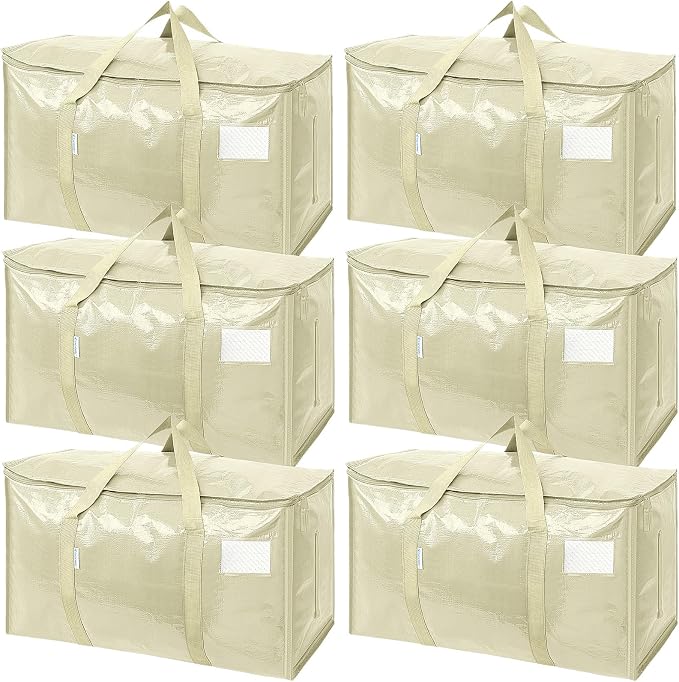 TICONN 6 Pack Extra Large Moving Bags by TICONN