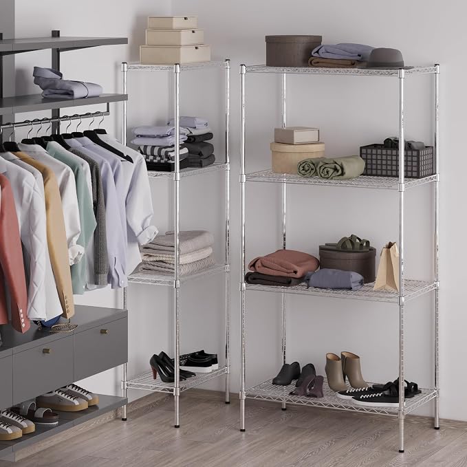 21" Deep x 36" Wide x 74" Height Wire Shelving Kit | 4-Tier | NSF Commercial - Image 5
