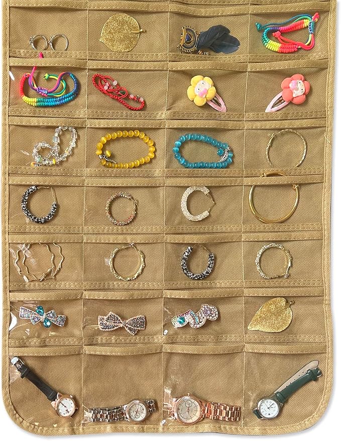 BB Brotrade Hanging Jewelry Organizer, Accessories Organizer, 80 Pocket - Image 2